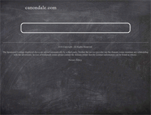 Tablet Screenshot of canondale.com